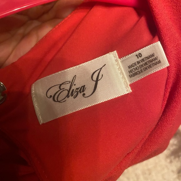 Eliza J short dress, coral pink size 10 - Picture 3 of 6